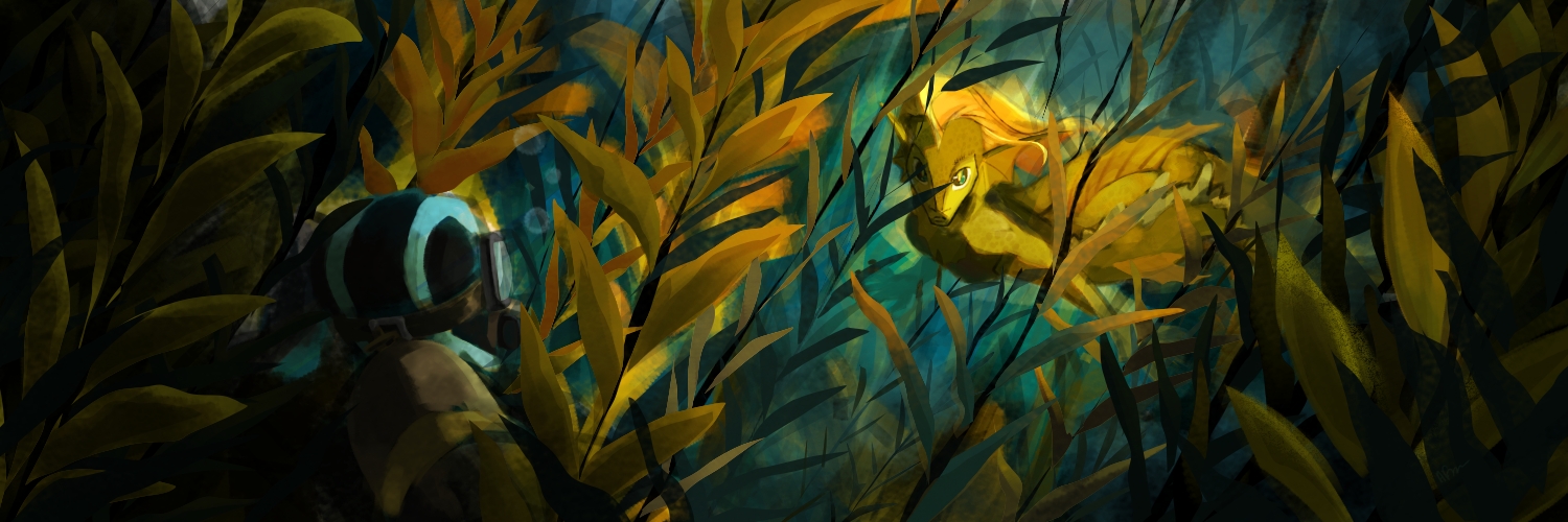 ''Kelp Forrest'' Illustration following a ''mermay'' prompt.